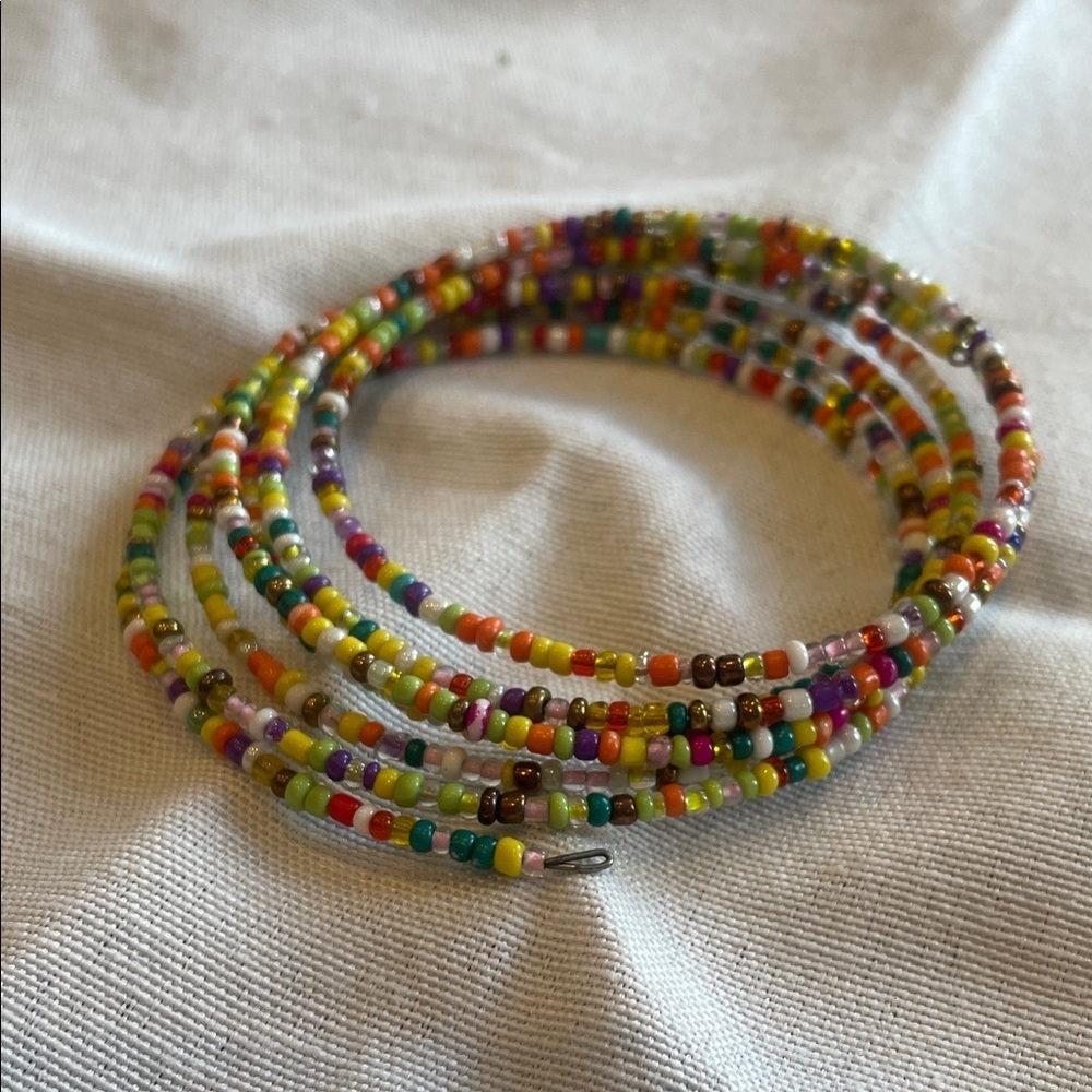 Colorful glass seed Beaded wrap Bracelet